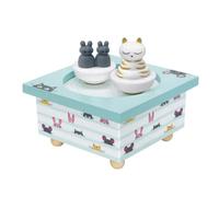 Trousselier S95011 Carillon con Figurine Magnetiche - Dancing Music Box, 31 x 10,5 x 13 cm, Multicolore (Gatto e Topo )