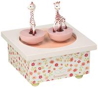 Trousselier T95061 Carillon con Figurine Magnetiche - Dancing Music Box, 25 x 10,5 x 13 cm, Multicolore (Giraffa Fiori )
