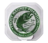 Trout Magnet Fluorocarbon Fishing Leader Line, 3 Lb, Phantom-Lenza da Pesca in 100% fluorocarburo, 6 x, 1,4 kg Unisex, 0, 3lb, 6X Tippet