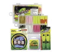 Trout Magnet Ultimate Bundle - Kit di Attrezzi per la Pesca alla Trota, 82 Pezzi, Yard Trout S.O.S. di 320 m Lenza da Pesca monofilamento, Phantom Fluorocarbon Leader Line, 4 galleggianti E-ZTrout.