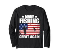 Trout Making America Fish Again, divertente novità in stile Trump Maglia a Manica