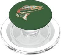 Trout Outdoor Illustration Series - Green Desert PopSockets PopGrip per MagSafe