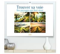 Trouver sa voie - Des paysages qui font rêver (Calendrier mural 2026 DIN A2 vertical) calendrier de bureau: Des chemins à travers des paysages vastes