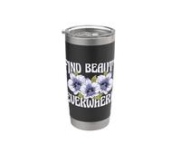 Trova bellezza ovunque Piante da fiore Orchidee botaniche Bicchiere termico in acciaio inox doppia parete