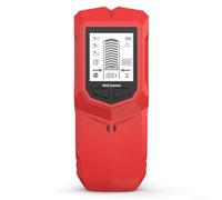 Trova borchie digitale portatile 6 in 1, corpo in ABS, rilevamento magnetico dei metalli da 80 mm, scanner per cavi AC e tubi in PVC, per lavori di ristrutturazione e progetti fai da te (rosso)