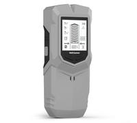 Trova borchie digitale portatile 6 in 1, corpo in ABS, rilevamento magnetico dei metalli da 80 mm, scanner per cavi AC e tubi in PVC, per lavori di ristrutturazione e progetti fai da te (grigio)