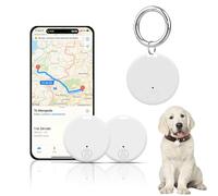 Trova chiavi Bluetooth e localizzatore GPS | Tracker intelligente anti-smarrimento con pulsante selfie remoto e allarme a 2 vie, per animali domestici, bambini, portafogli, bagagli, senza abbonamento