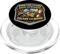 Trova gli indizi Risolvi le frasi degli amanti della Escape Room Puzzle PopSockets PopGrip per MagSafe