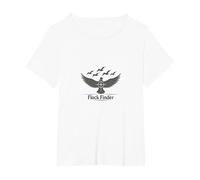 Trova Gregge da Caccia con Colombe - Avventura di avvistamento Maglietta, Donna Plus-Size, Bianco, 1X