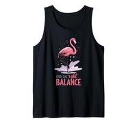 Trova Il Giusto Equilibrio Carino Flamingo Yoga Canotta
