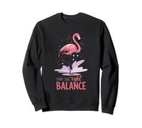 Trova Il Giusto Equilibrio Carino Flamingo Yoga Felpa