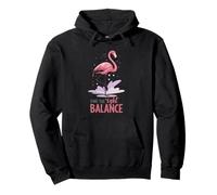Trova Il Giusto Equilibrio Carino Flamingo Yoga Felpa con Cappuccio