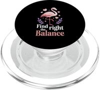 Trova il giusto equilibrio Flamingo Motivazione Calma PopSockets PopGrip per MagSafe