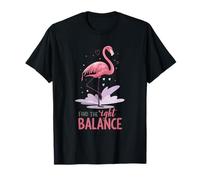 Trova Il Giusto Equilibrio Flamingo Yoga Mindfulness Maglietta