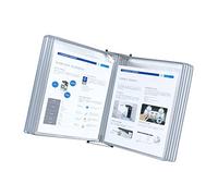 Trova il portadocumenti da esposizione di riferime Sistema di tabelloni da parete a 10 pannelli, leggio da parete formato A4, organizer for documenti, consultazione e presentazione di documenti(Grey)