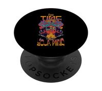 Trova il tempo - Grafico della visione psichedelica PopSockets PopGrip Adesivo