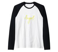 Trova Il Tuo Angelo Migliore: Positivo Motivazionale Maglia con Maniche Raglan