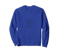 Trova Il Tuo Centro Compass Design Inspirational Felpa, Unisex per Adulti, Blu Reale, XL