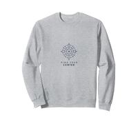 Trova Il Tuo Centro Compass Design Inspirational Felpa, Unisex per Adulti, Grigio Melange, XL