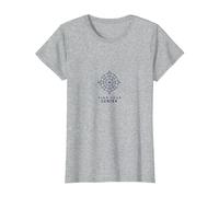 Trova Il Tuo Centro Compass Design Inspirational Maglietta, Donna, Grigio Melange, M