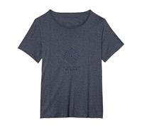 Trova Il Tuo Centro Compass Design Inspirational Maglietta, Donna Plus-Size, Pervinca, 3X