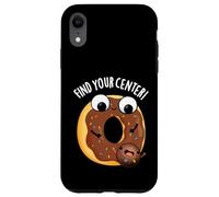 Trova il tuo centro divertente ciambella gioco di parole Custodia per iPhone XR