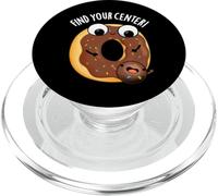 Trova il tuo centro divertente ciambella gioco di parole PopSockets PopGrip per MagSafe