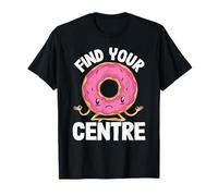 Trova Il Tuo Centro Divertente Donut Sarcastic Yoga Maglietta