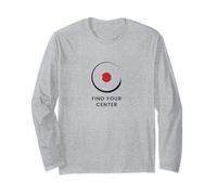 Trova Il Tuo Centro - Minimal Zen Design Maglia a Manica