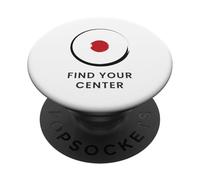 Trova il tuo centro - Minimal Zen Design PopSockets PopGrip Adesivo