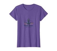 Trova Il Tuo Equilibrio: Yoga e Justice Harmony Logo Maglietta, Donna, Viola mélange, XS