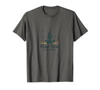 Trova Il Tuo Equilibrio: Yoga e Justice Harmony Logo Maglietta, Uomo, Asfalto, M
