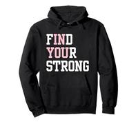 Trova Il Tuo Forte in Te Inspirational Runner Gym Workout Felpa con Cappuccio