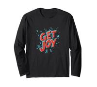 Trova il tuo lato allegro con questo emblema Get Joy Maglia a Manica