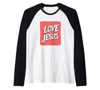 Trova la forza per amare come Gesù Outfit Maglia con Maniche Raglan