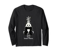 Trova la Meditazione Zen Yoga Panda della Pace Maglia a Manica