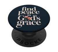 Trova la pace nella grazia di Dio PopSockets PopGrip Adesivo