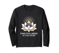 Trova la quiete nel Rumore Hatha Yoga Practitioner Maglia a Manica