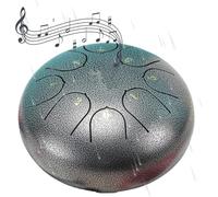 Trova La Tranquillità Con Il Suono Della Pioggia Utilizzando Nostro Resistente Tamburo Da Giardino 6 Pollici(Silver)