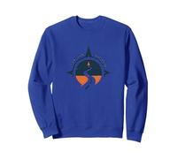 Trova la Tua Avventura di Viaggio ispiratrice Felpa, Unisex per Adulti, Blu Reale, L