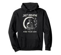 Trova la Tua Meditazione Zen Buddha Yoga Pace interiore Pacifica Felpa con Cappuccio