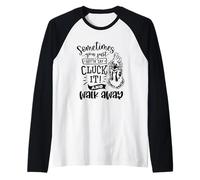 Trova la Tua Pace interiore Meditazione Calma Maglia con Maniche Raglan