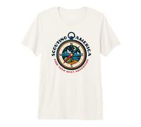 Trova la Tua prossima Avventura Scouting America Retro Compass Art Maglietta Premium