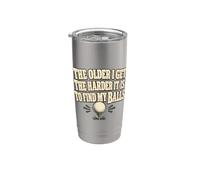 Trova le mie palle Divertente Golf Umorismo Vecchio scherzo Compleanno in pensione Bicchiere termico in acciaio inox doppia parete
