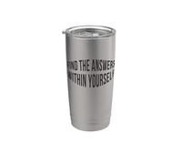 Trova le risposte dentro di te citazione positiva Bicchiere termico in acciaio inox doppia parete