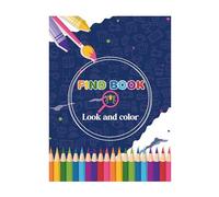 Trova uno sguardo e un colore | Cartoni animati per cartoni animati | Look spesso compatto e cerca attività giocattolo a colori per la biblioteca | Un libro da colorare cartone animato