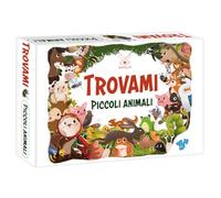 Trovami Piccoli Animali - Gioco Educativo per Bambini 3+ con 4 Tavole Illustrate e 24 Gettoni - Allenamento alla Memoria Osservazione e Logica - Idea Regalo Didattica