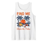 Trovami sotto le palme Sunset Beach Chill Vacation Canotta