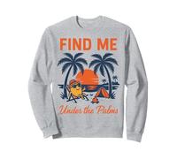 Trovami sotto le palme Sunset Beach Chill Vacation Felpa