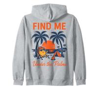 Trovami sotto le palme Sunset Beach Chill Vacation Felpa con Cappuccio